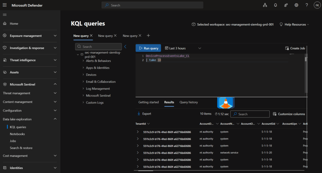 Datalake
Microsoft Sentinel
XDR